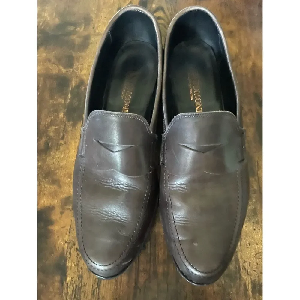 ALLEN EDMONDS PENNY LOAFER CHARCOAL GRAY MEN Size 9.5